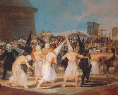 Procession of Flagellants (detail) by Francisco de Goya